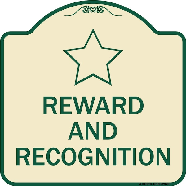 Reward and Recognition Heavy-Gauge Aluminum Architectural Sign, 18" x 18", TG-1818-22976